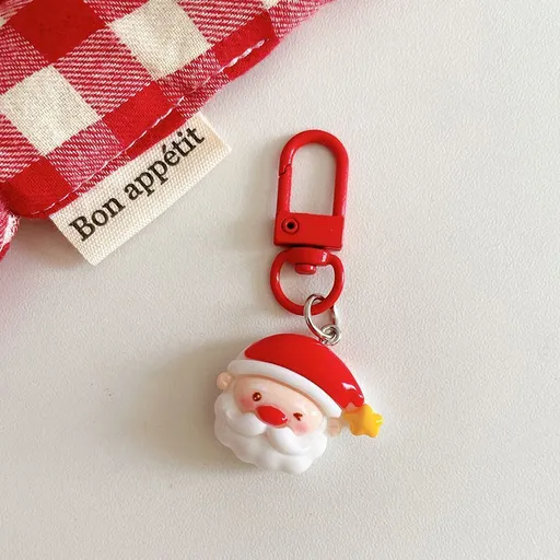 Christmas Character Resin Keychain, Cute Backpack Hanging Accessory, Delicate Ornament for Christmas & Halloween Holiday Gifts