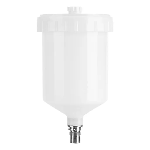 Plastic Cup Air Gravity Paint Pot Thread Connector for Spray Gun Tool 600ml Capacity