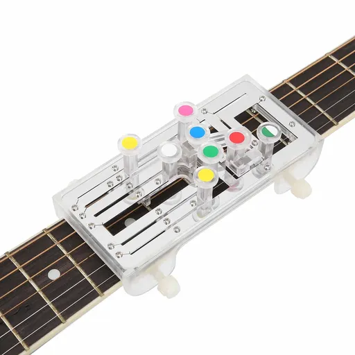 Guitar Learning System Classical Guitar Practice Aid Tool Chord Learning Tools for Guitar Trainer Beginner(silver)