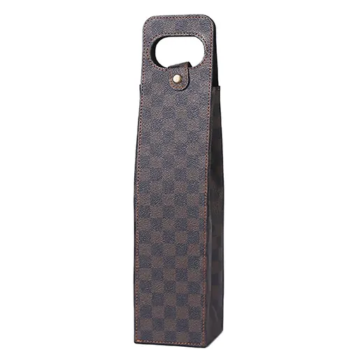 Leather Wine Box Single Double Bottle Folding Packaging Gift Box