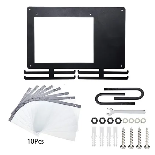Medal Hanger Display for Runners, Marathon Medal Holder Display Wall Hanger and Race Bib Boards Holder with Chalkboard Marker