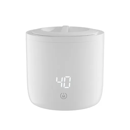 Baby Bottle Warmer Portable 3 Minutes Fast Milk Warmer for Travel with 4 Selectable Temperature & Burn Protection（white）