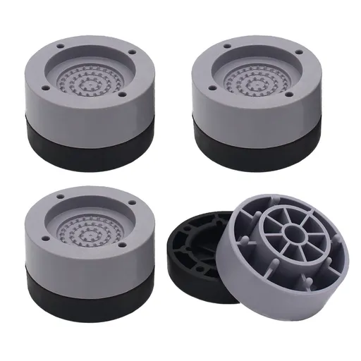 Anti Vibration Pads for Washing Machine,4pc Stackable Shock Noise Cancelling, Anti Vibration Washing Machine Support Pads
