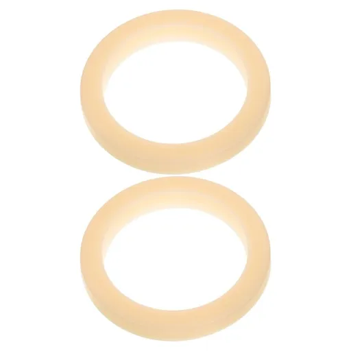 2Pcs Coffee Machine Brewing Head Rubber Steam Ring Gasket Replacement Beige Seal