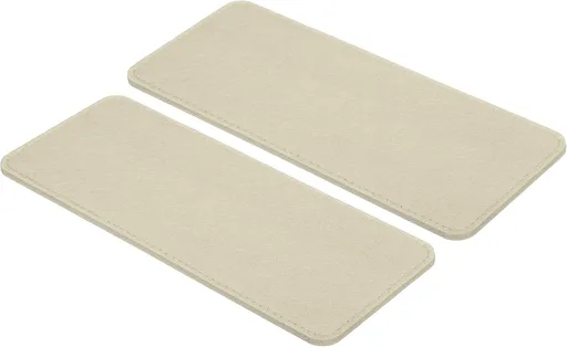 12 x 5 Inch Felt Bag Base Shaper, 2pcs Bottom Pad Organizer Insert Rectangle Liner Board for Purse Handbag Tote Travel Canvas Cosmetic, Beige -