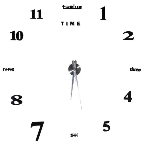 Modern DIY Large Wall Clock Kit 3D Mirror Surface Sticker for Home Office Room