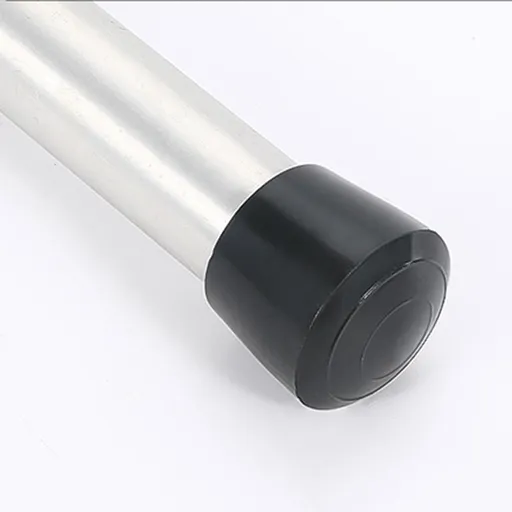 16 Pack Rubber Chair Leg Caps, Non-Slip Indoor Floor Protectors for Tables, Chairs and Tubular Legs, Black, 28 mm
