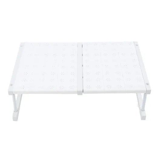 Wardrobe Organizer Expandable Full Coverage Punchless Space Saving Wardrobe Shelf for Closet Cabinet Length 47-68cm / 18.5-26.8in