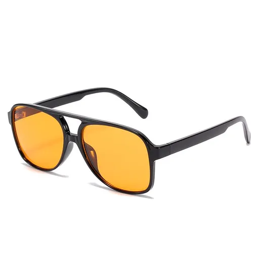 Vintage Aviator Sunglasses for Women Men 70s Glasses Retro Oversized Yellow Lens Shades provide superior protection