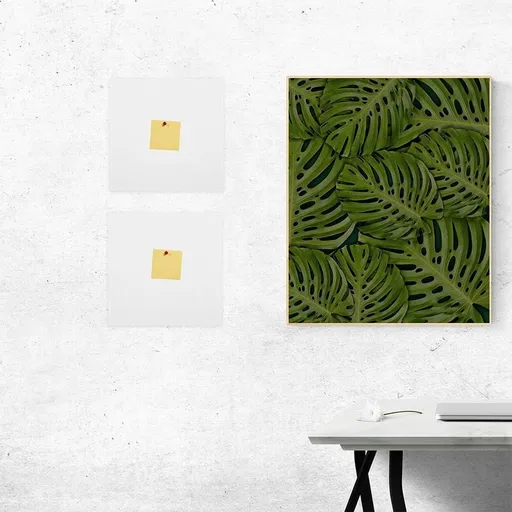 4-Pack White Felt Bulletin Board Tiles for Wall, Photo Pin Board, Memo Display and Office Organization