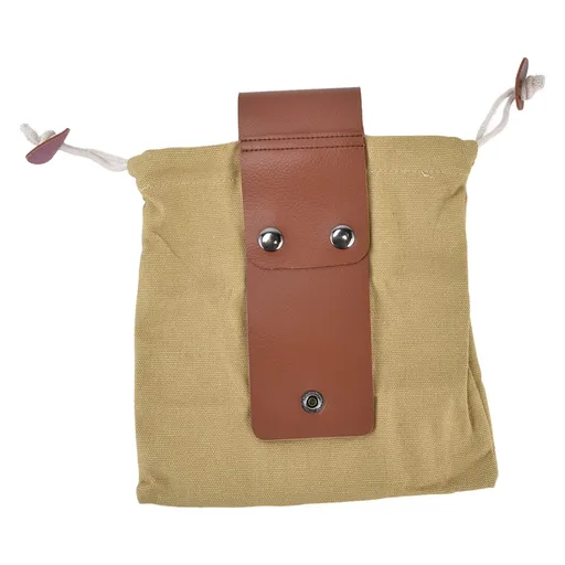 Foldable Canvas Fruit Collecting Bag with Adjustable Waist Belt, Reliable and Lightweight Harvest Tote for Camping and Foraging