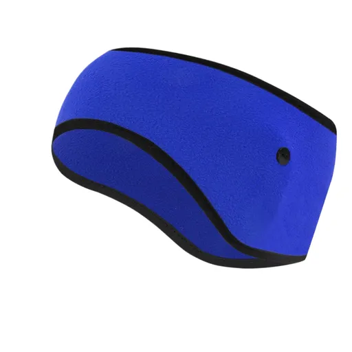 Winter Fleece Ear Warmer Headband with Button Straps for Running Cycling Hiking Outdoor Sports