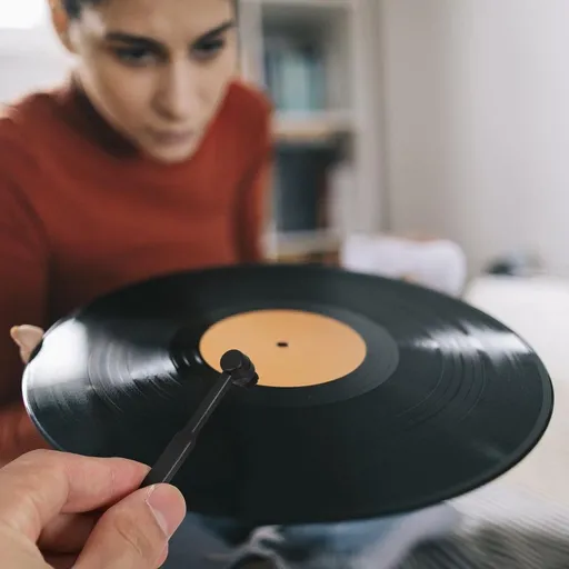Stylus Brush Anti Static Record Vinyl Brush for Home Use 1Set