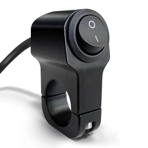 Motorcycle Handlebar Switch Waterproof Handlebar Light Switch Aluminum Alloy Toggle Switch for Motorcycle Bike Scooters