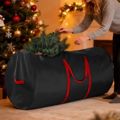 5ft Christmas Tree Storage Bag Heavy Duty Xmas Storage Container with Reinforced Handles for Indoor Waterproof Storage Box for Holiday Spruce and Organization