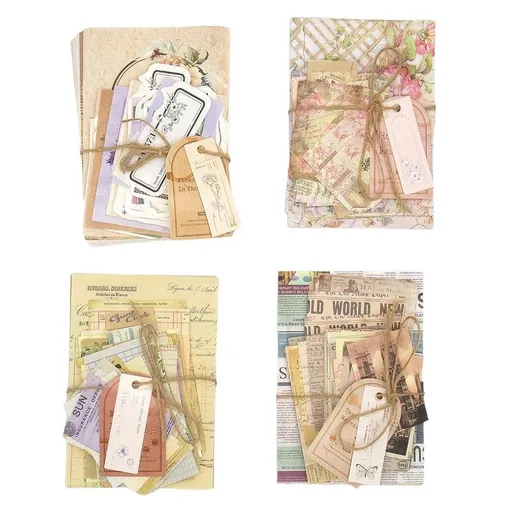 Scrapbook Paper, 400 Sheets of Journaling Supplies for Vintage Crafts Planner Junk Journal Supplies