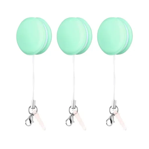Cleaning Balls , Fingerprint Eraser for Screens 2025 New Fingerprint Eraser Macaronpro Phone Screen Cleaner Screen Wiper with String for Hanging Keys Portable Screen Glasses Green