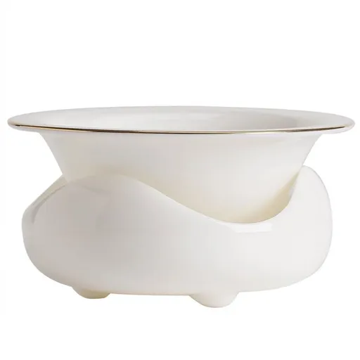 Porcelain Ceramic Tea Strainer with Stand Holder, Chinese Kung Fu Tea Filter Colander for Home, Party, and Daily Use
