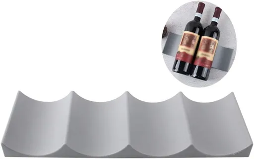 Bottle rack - Beverage bottle rack - Refrigerator bottle holder - Plastic bottle holder - Wine bottle holder - Wine rack - Storage organizer - Refrigerator organizer - Wine bottle display mat - Can holder - for wine bottles, refrigerator and pantry -