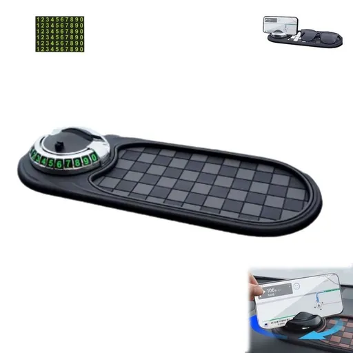 Anti-Slip Mat Solves Every Driver's Biggest Frustration, Multi Functional Support Anti Slip Pad, Anti-Slip Dashboard Mat Multifunctional Car Phone Holder, Anti Slip Mat for Car