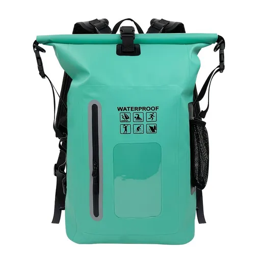 waterproof backpack, dry-wet separation, outdoor sports backpack, fishing backpack, camping backpack, canyoning backpack, swimming backpack, rafting backpack, waterproof gear, Australia outdoor backpack, hiking backpack water resistant - Cyan - Size
