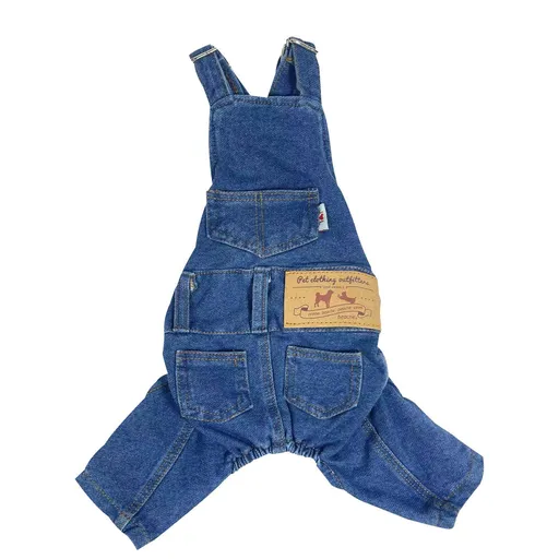 Dog Denim Shirts Puppy Jean Jacket Sling Jumpsuit Costumes Pet Jean Overalls Dog Pants Outfits for Small Puppy Cat Pets