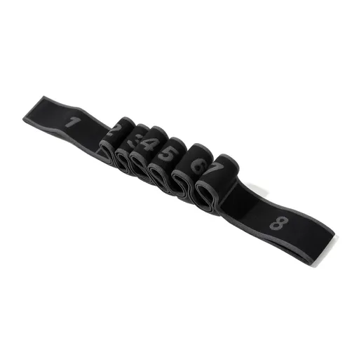 Resistance Band Yoga Fitness Digital Style Black and gray-digital model [8 grids]