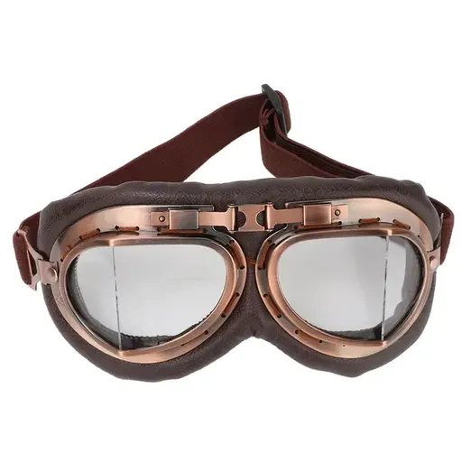 Windproof Cycling Goggles with Transparent PC Resin Lenses, Adjustable Strap and Soft Padding for Outdoor Eye Protection, 20 x 9 cm