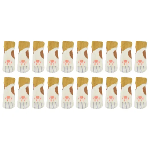 20pcs Furniture Leg Covers High Elastic Knitted Chair Leg Floor Protectors for Moving Easily and Reduce Noise