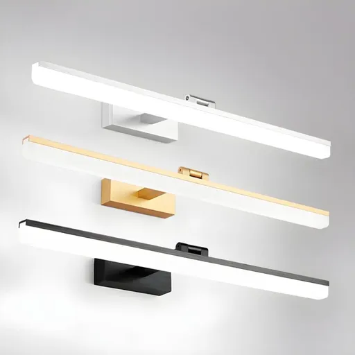 Wall light LED for mirror, wall light 40 cm for bathroom, wardrobe and toilet(Black)