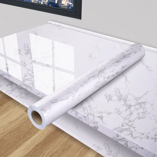 Marble Wall Sticker Waterproof Wallpaper Peel And Stick Tile Self Adhesive Film - BZ11 - Size 400-500CM