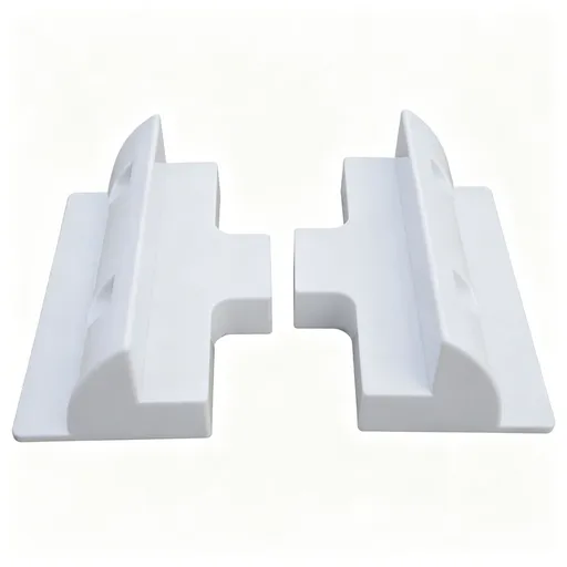 White 2-Piece Solar PV Bracket & Junction Box Kit | Halloween Clean Entry RV Solar Gift | Dual-Hole ABS Waterproof Roof Mount Set