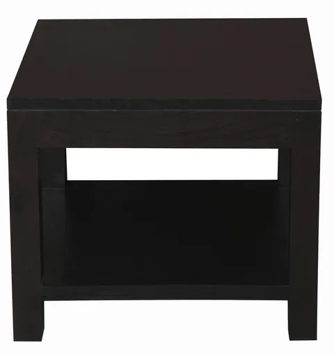Solid Mahogany Timber Lamp Table 60 x 60 cm Chocolate