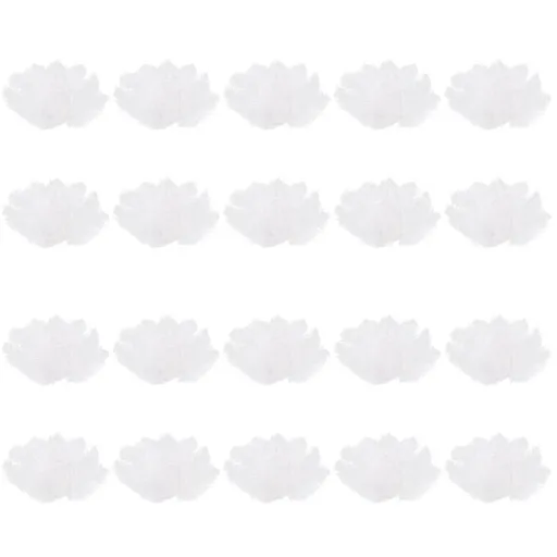 200 Pieces White Natural Ostrich 20-25cm Wedding DIY