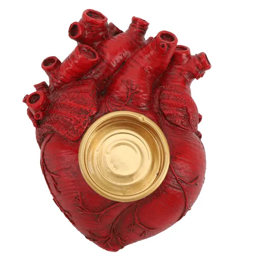 Horror Candle Holder Decor Gothic Style Resin Ornament for Holiday Party Decoration Spooky House Prop 7150P-01