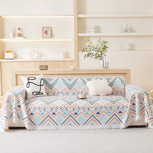 Nordic-Style Full-Cover Sofa Blanket - 180 x 230 cm Minimalist, Stain-Resistant, All-Season Two-Seater Sofa Protector
