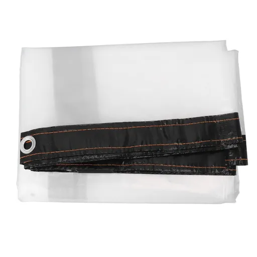 Transparent Tarp Cold Insulation Garden Rainproof Clear Poly Tarp Plant Cover Cloth 9.8 X 9.8ft