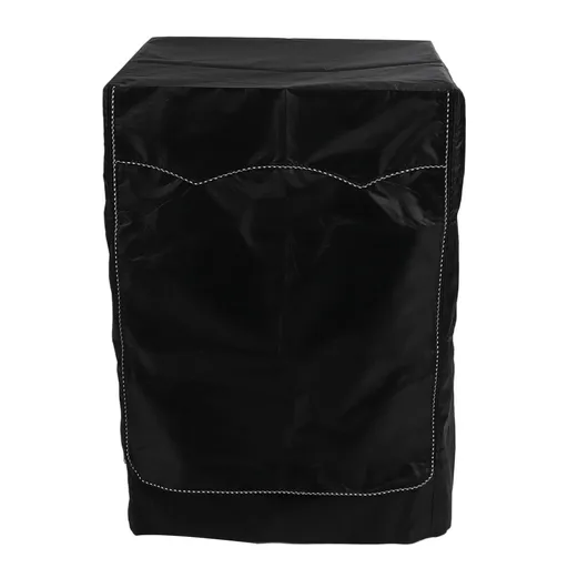 Washing Machine Cover Washer Dryer Cover Suit Most Front Load Waterproof Suncreen Dustproof All Weather Protection Black 63x68x100cm / 24.8x26.8x39.4in