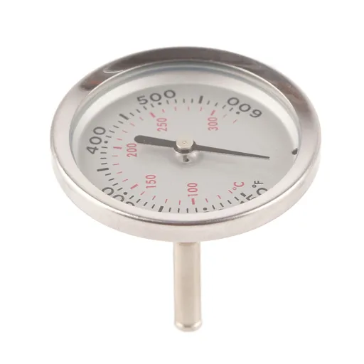 Grill Thermometer Stainless Steel Bimetallic High Accuracy 100‑475℉ Easy Assembly Wide Application BBQ Thermometer