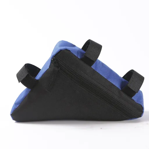 Bicycle Frame Bag, Triangle Bike Bag with Large Storage Capacity for Mountain Bike, Cycling Accessories and Outdoor Riding - Blue