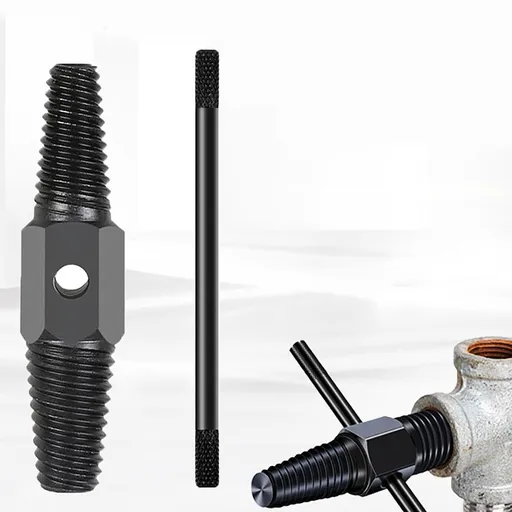 Double Head Water Pipe Extractor | Triangular Sliding Tooth Screw Removal Tool | Hand Tap Set for Broken Bolts & Pipes | Vanadium Steel Construction for 1/2" & 3/4" Plumbing Repairs