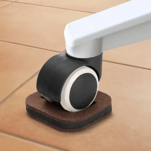 20 Pack Felt Furniture Cups, Anti-Sliding Bottom Caster Pads, Bed Wheel Couch Slide Stopper, Hardwood Floor Protector