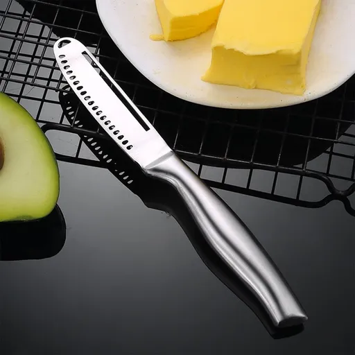 Butter Spreader Knife, Butter Knife Spreaders, Stainless Steel Butter Knives Curler, Butter Knifes, Butter Grater, 3 In 1 Kitchen Gadgets Serrated