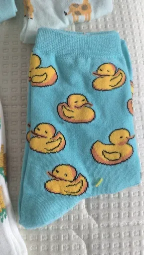 House Of Dasein Blue Little One Duck Socks - Blue