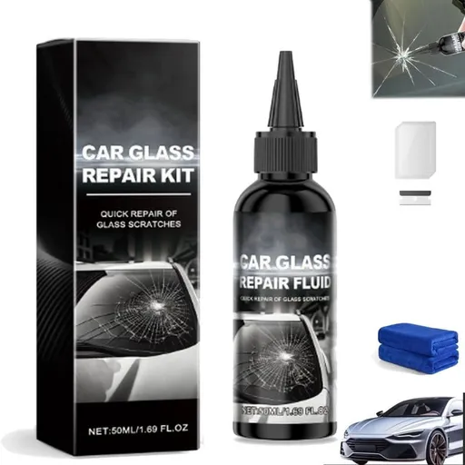 Fast-Acting Car Windshield Crack Repair Kit, New Windshield Repair Liquid for Cracks, Chipped Windshield Filler, Universal Cracks Gone Glass Repairs Kits, Easily Fix Cracks