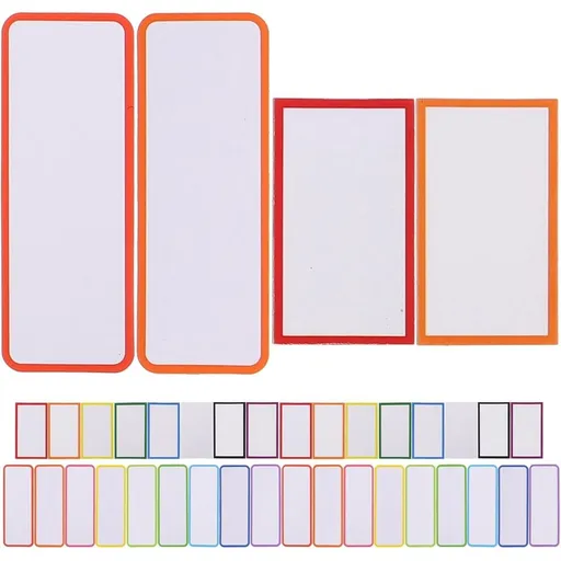 67pcs Magnetic Memo Tags Colored Self Adhesive Sticker Labels - Multi Purpose, Easy to Wipe, for Warehouse & Whiteboard Use