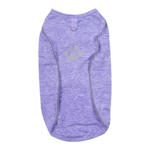 Lele Meow Reflective Vest Dog Clothes Poly Cotton Traction buckle reflective strip vest-purple Xxl back length 49 bust 59 neck circumference 42
