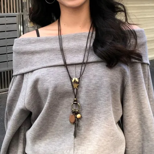 Feather Layered Style | Y2K Boho Feather Necklace | Christmas Free-spirited Gift | Stacked Feather Clavicle Chain Bohemian Spicy Girl Accessory