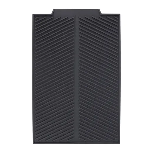 Silicone Dish Drying Mat Anti Slip Shock Proof Easy To Clean Kitchen Counter Drying Mat for Dish Bowl Fork L 43x33.5cm