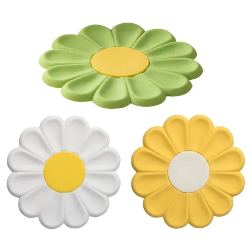 3Pcs Pot Holder Silicone Pads Kitchen Countertop Hot Dish Mats Multi Function Reusable